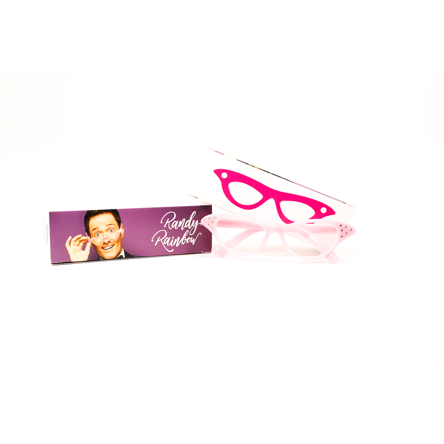 Randy Rainbow Pink Reading Glasses