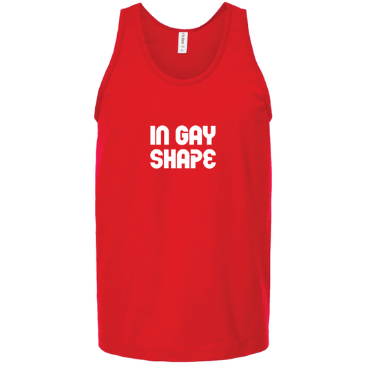 In Gay Shape Red Tank Top