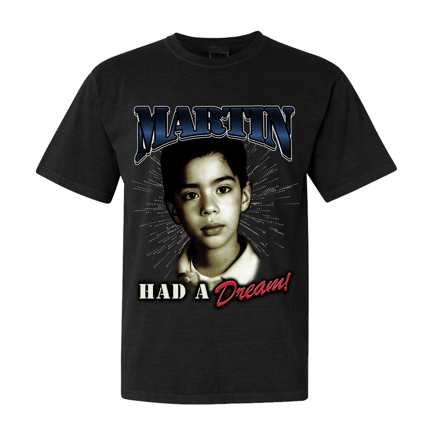 Young Martin Had a Dream Black T-Shirt