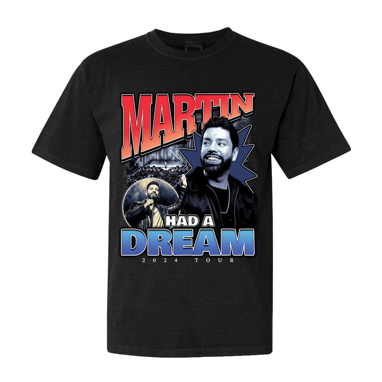 Adult Martin Had a Dream Black T-Shirt