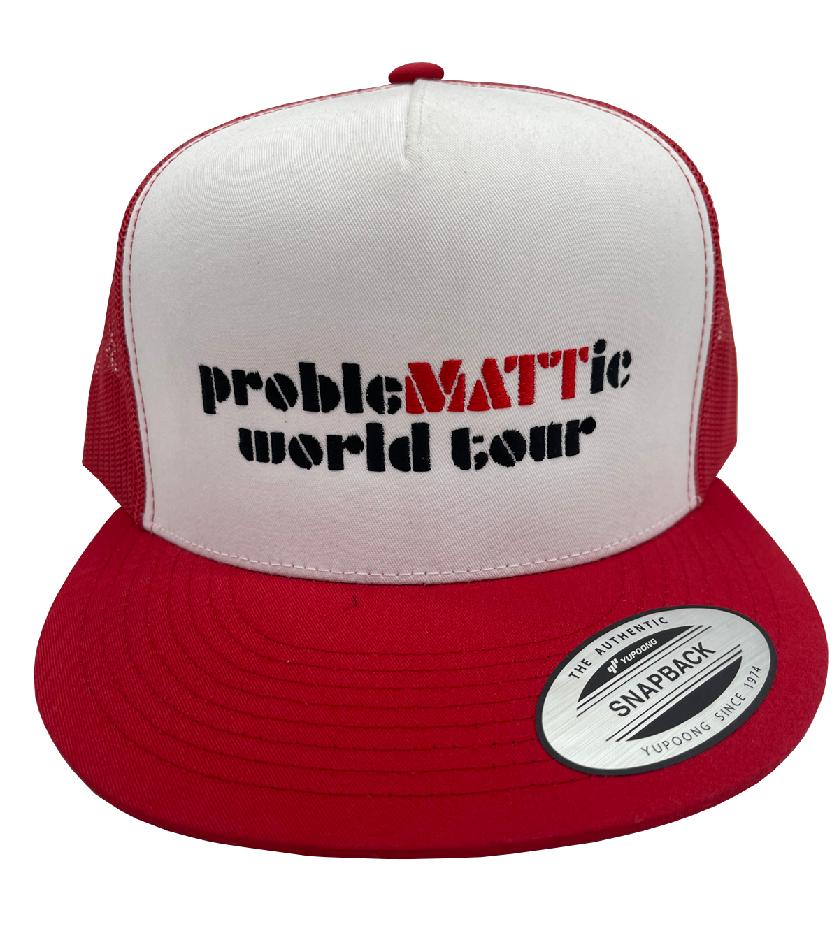 ProbleMATTic World Tour Trucker Hat - Red/ White (One Size)